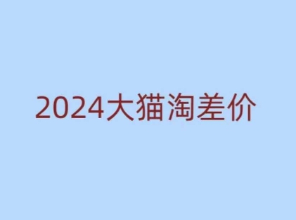 2024版大猫淘差价课程，新手也能学的无货源电商课程-89网创