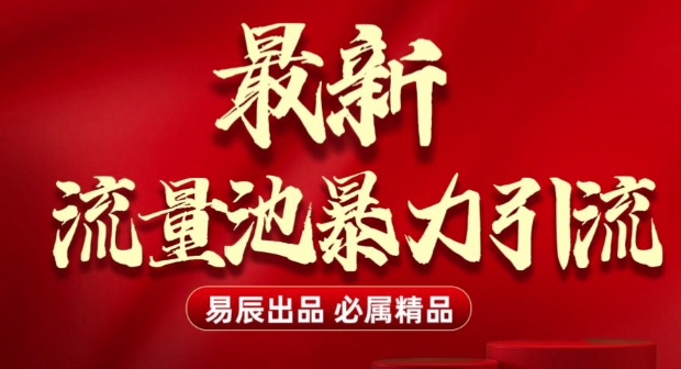 最新“流量池”无门槛暴力引流(全网首发)日引500+-89网创