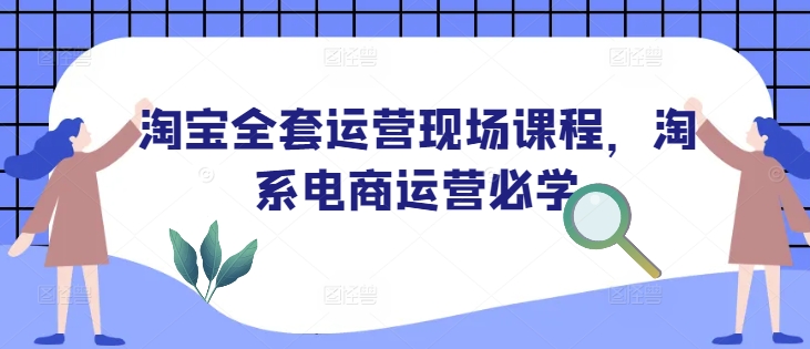 淘宝全套运营现场课程，淘系电商运营必学-89网创