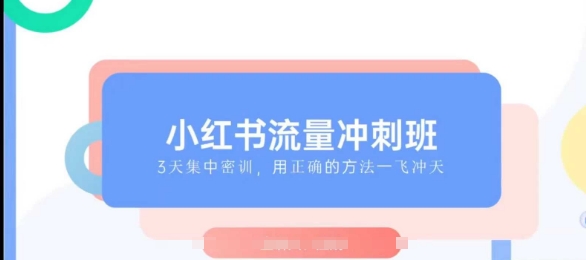 小红书流量冲刺班2025，最懂小红书的女人，快速教你2025年入局小红书-89网创