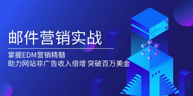 邮件营销实战，掌握EDM营销精髓，助力网站非广告收入倍增，突破百万美金-89网创