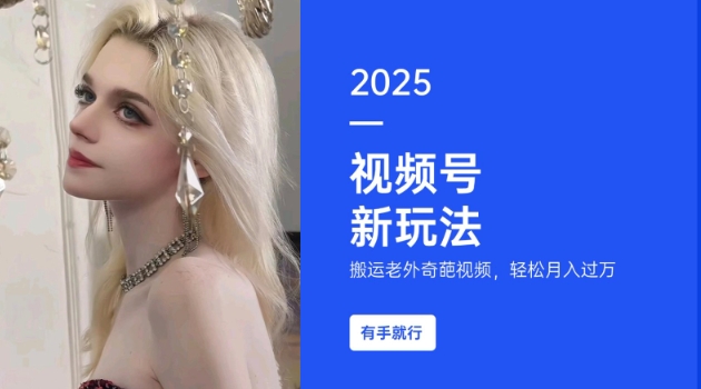 搬运老外奇葩视频，撸视频号分成计划收益，每天只需一小时，新手小白轻松月入过W-89网创