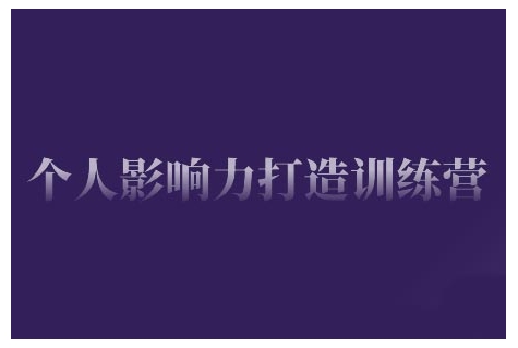 个人影响力打造训练营，掌握公域引流、私域运营、产品定位等核心技能，实现从0到1的个人IP蜕变-89网创