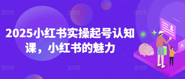 2025小红书实操起号认知课，小红书的魅力-89网创
