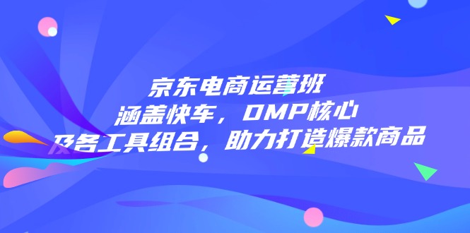 京东电商运营班：涵盖快车，DMP核心及各工具组合，助力打造爆款商品-89网创
