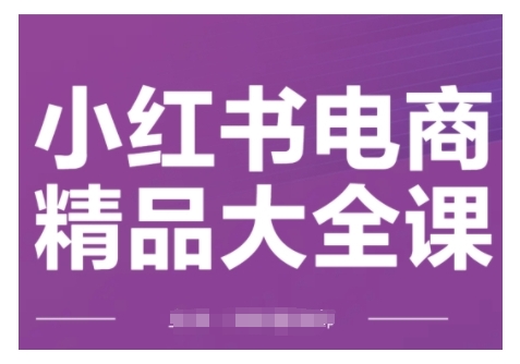 小红书电商精品大全课，快速掌握小红书运营技巧，实现精准引流与爆单目标，轻松玩转小红书电商(更新2月)-89网创