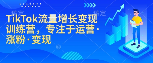TikTok流量增长变现训练营，专注于运营·涨粉·变现-89网创