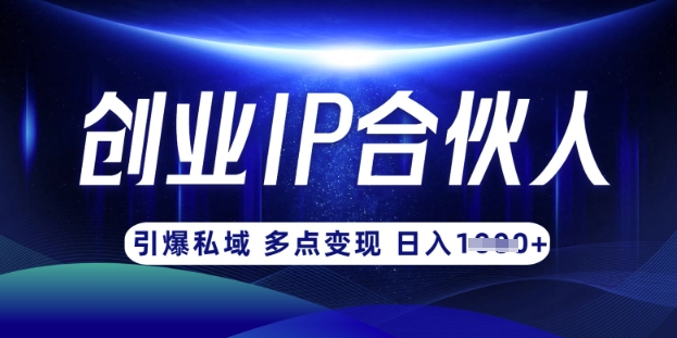 云帆·创业ip合伙人打造3.0，从0到1教你做网创，实现月入过W-89网创
