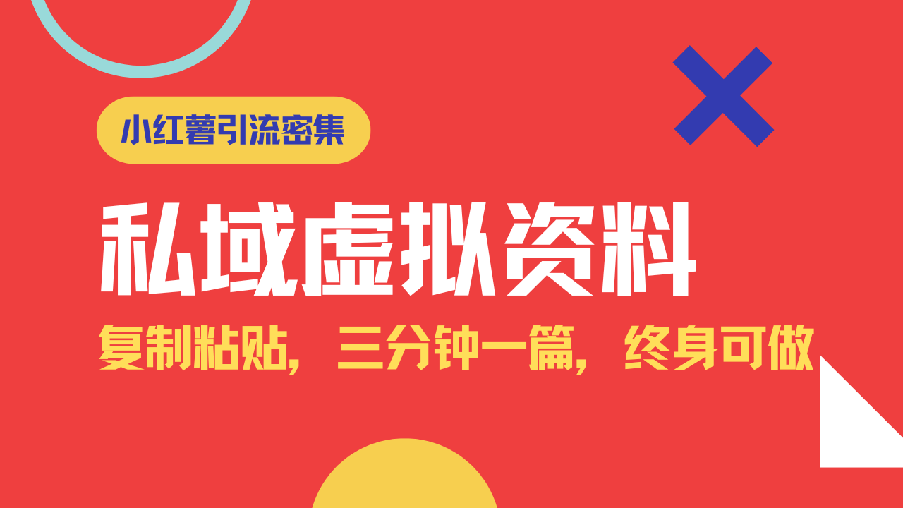 小红书引流私域旅游虚拟资料玩法，复制粘贴，三分钟一篇图文，日入1000…-89网创