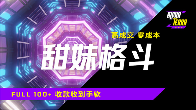 高成交零成本，售卖甜美格斗课程，谁发谁火，加爆微信，日入1000+收款…-89网创