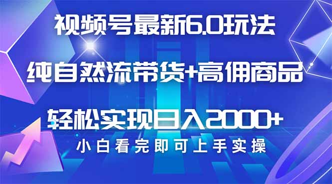 视频号带货最新6.0玩法，作品制作简单，当天起号，复制粘贴，轻松矩阵…-89网创