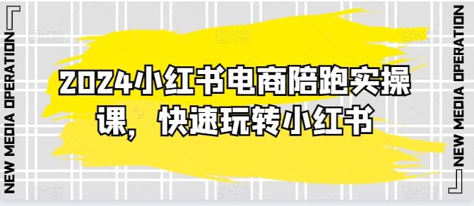 2024小红书电商陪跑实操课，快速玩转小红书，超过20节精细化课程-89网创