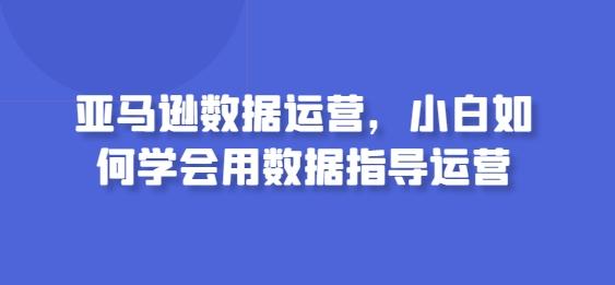 亚马逊数据运营，小白如何学会用数据指导运营-89网创