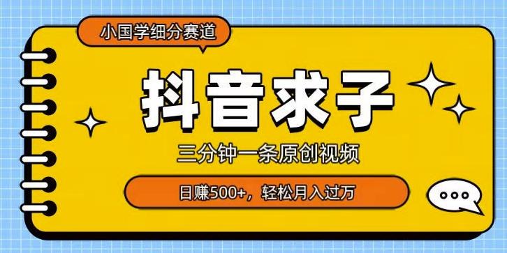 小国学细分赛道，三分钟一条原创视频，日赚500+，可矩阵复制-89网创