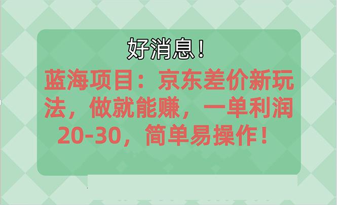 越早知道越能赚到钱的蓝海项目：京东大平台操作，一单利润20-30，简单…-89网创