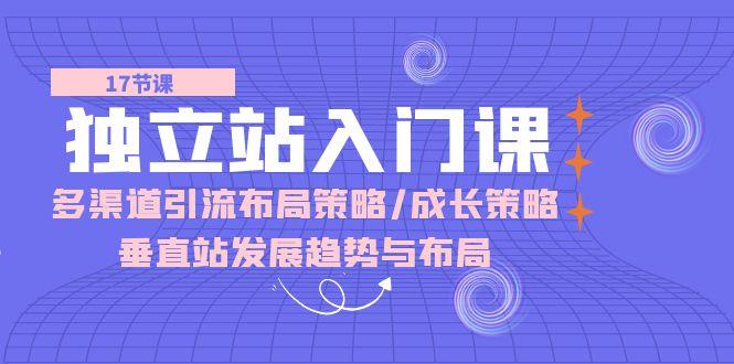 独立站 入门课：多渠道 引流布局策略/成长策略/垂直站发展趋势与布局-89网创