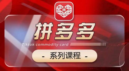 2024拼多多系列课，【基础】【运营】【活动】【推广】【玩法】5大模块-89网创