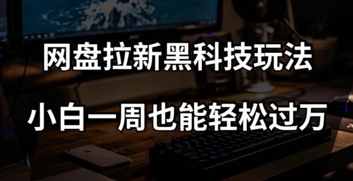 网盘拉新黑科技玩法，小白一周也能轻松过万【全套视频教程+黑科技】【揭秘】-89网创