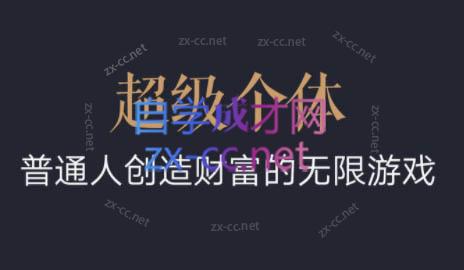 超级个体·普通人创造财富的无限游戏-89网创