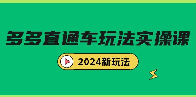 (9412期)多多直通车玩法实战课，2024新玩法(7节课)-89网创
