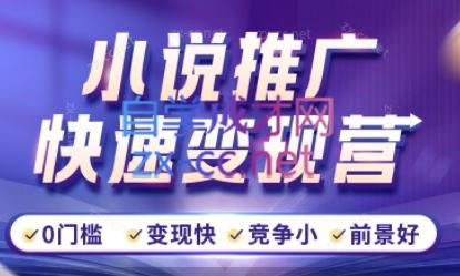 洲洲老师·小说推广快速变现营-89网创