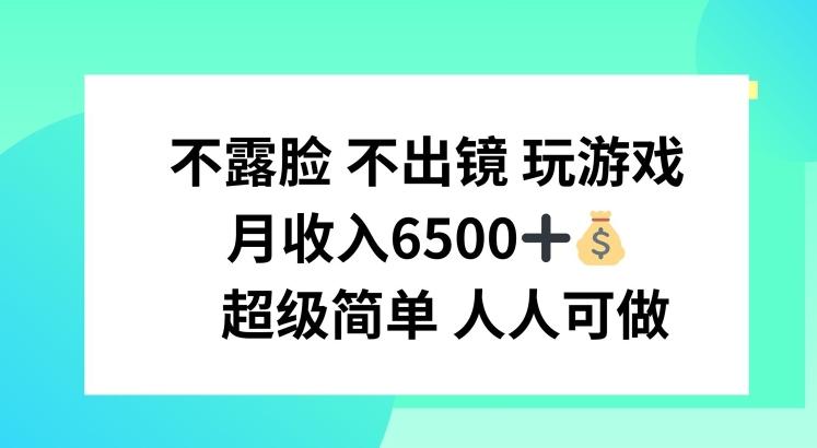 不露脸 不出境 玩游戏，月入6500 超级简单 人人可做【揭秘】-89网创