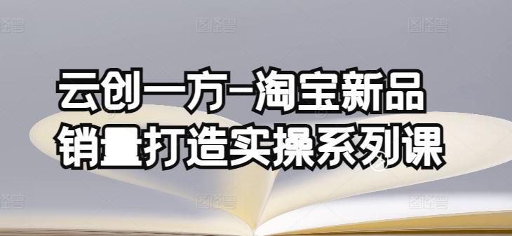 云创一方-淘宝新品销量打造实操系列课，基础销量打造(4课程)+补单渠道分析(4课程)-89网创