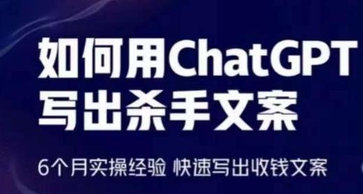 如何用ChatGPT写出杀手文案，6个月实操经验，快速写出收钱文案-89网创
