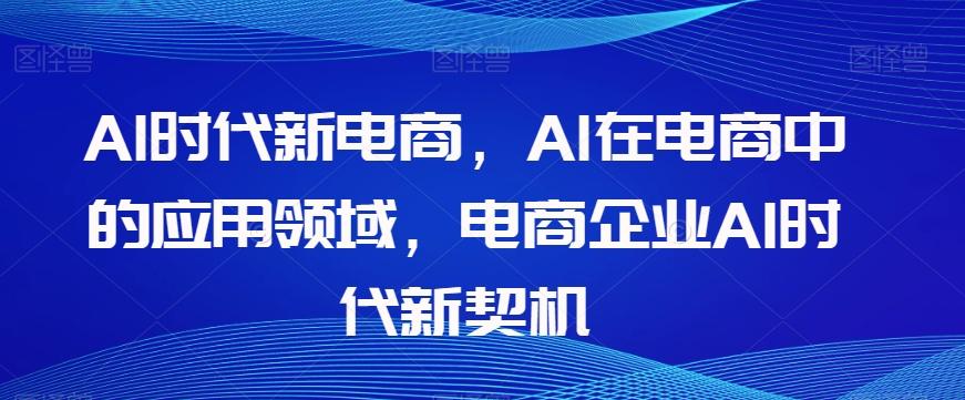 Al时代新电商，Al在电商中的应用领域，电商企业AI时代新契机-89网创