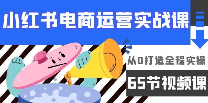 (9724期)小红书电商运营实战课，从0打造全程实操(65节视频课)-89网创