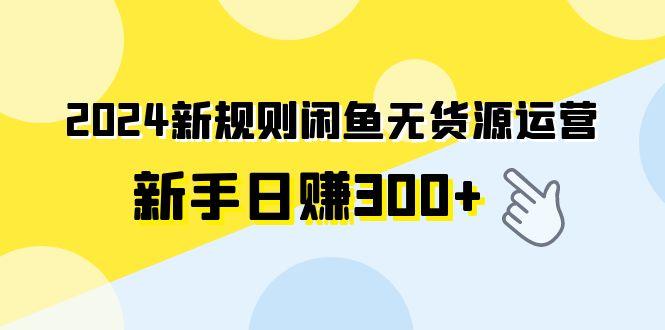 (9522期)2024新规则闲鱼无货源运营新手日赚300+-89网创
