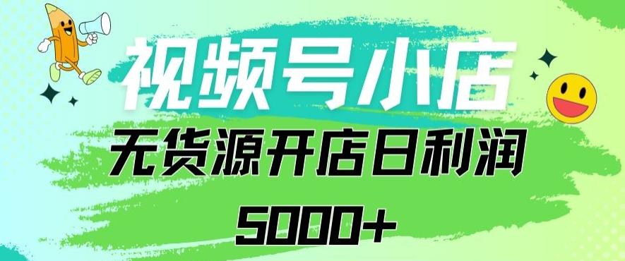 视频号无货源小店从0到1日订单量千单以上纯利润稳稳5000+【揭秘】-89网创