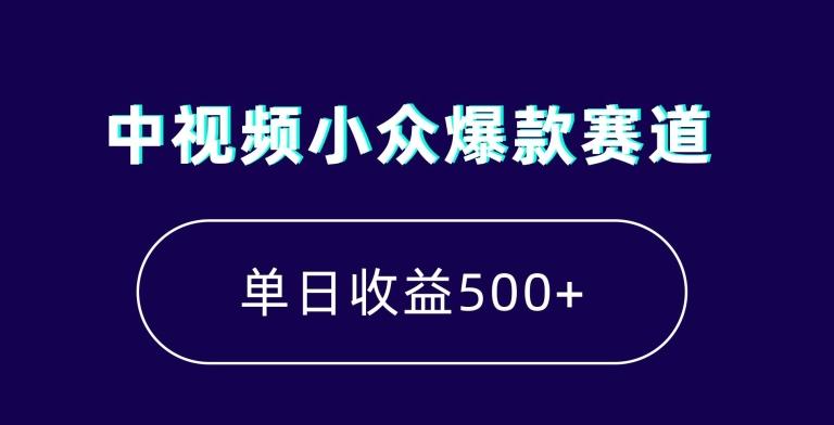 中视频小众爆款赛道，7天涨粉5万+，小白也能无脑操作，轻松月入上万【揭秘】-89网创