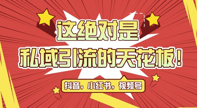 最新首发全平台引流玩法，公域引流私域玩法，轻松获客500+，附引流脚本，克隆截流自热玩法【揭秘】-89网创