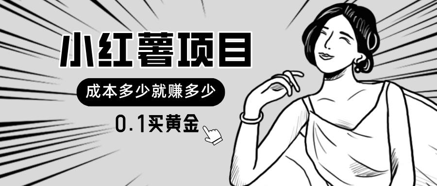 小红薯暴力项目，0.1买黄金。操作简单，日入无上限，可无限扩大。-89网创