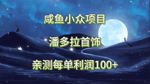 咸鱼小众项目，潘多拉首饰，亲测每单利润100+-89网创
