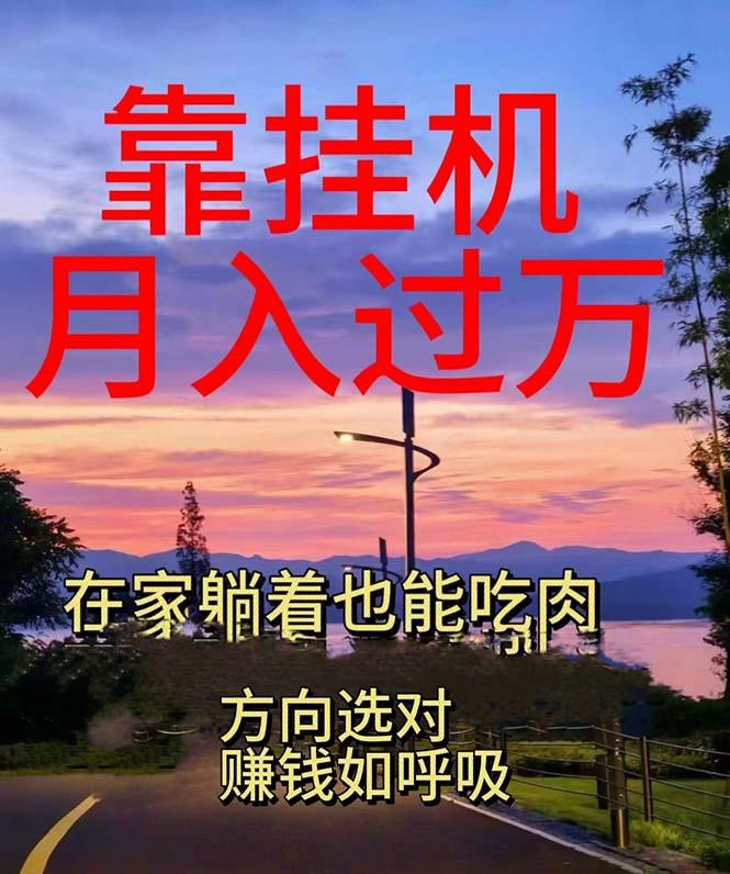 靠挂机，日入1000+，躺着也能吃肉，电脑手机都可挂-89网创