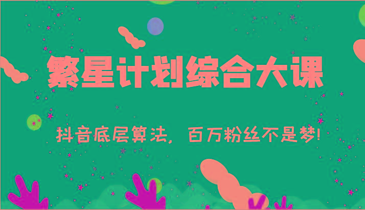 2024繁星计划综合大课：抖音底层算法，百万粉丝不是梦!(77节)-89网创