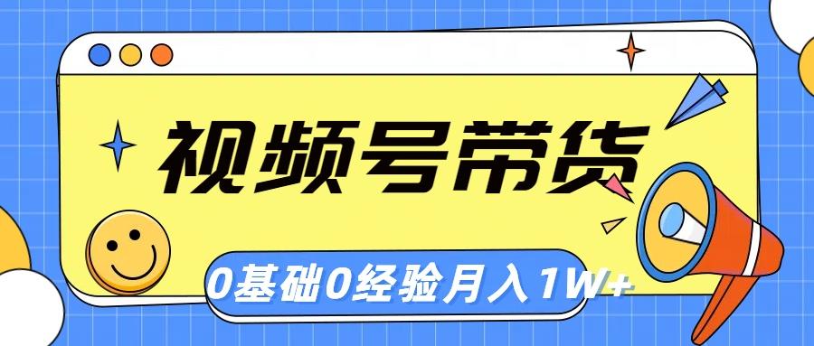 视频号轻创业带货，零基础，零经验，月入1w+-89网创