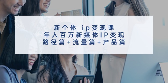 新个体ip变现课，年入百万新媒体IP变现，路径篇+流量篇+产品篇-89网创