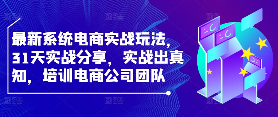 最新系统电商实战玩法，31天实战分享，实战出真知，培训电商公司团队-89网创