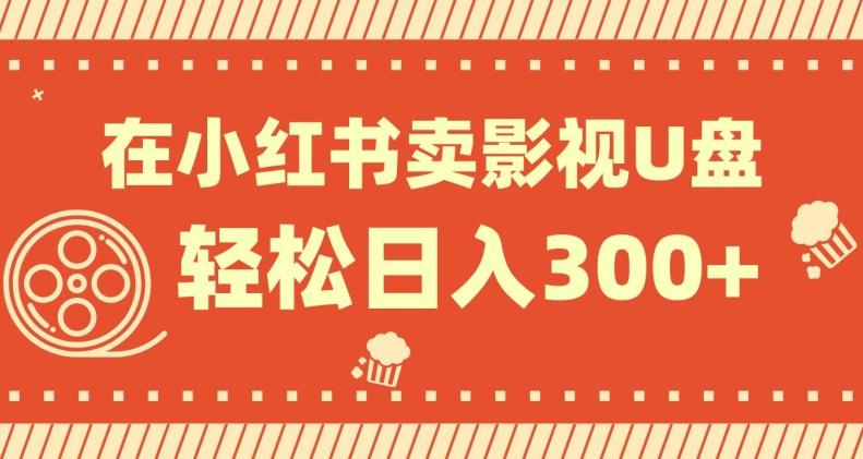在小红书上卖影视U盘，轻松日入300+，操作简单，小白可轻松上手-89网创