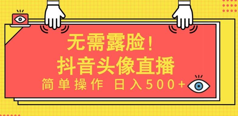 无需露脸，Ai头像直播项目，简单操作日入500+【揭秘】-89网创