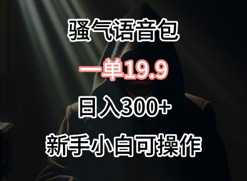 0成本卖骚气语音包，一单19.9.日入300+【揭秘】-89网创