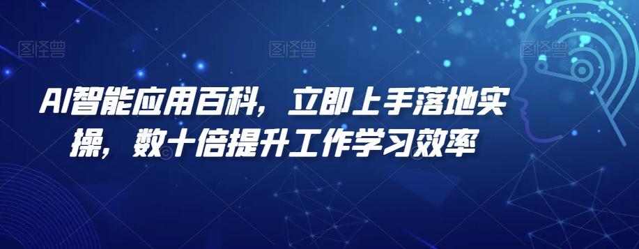 AI智能应用百科，​立即上手落地实操，数十倍提升工作学习效率-89网创