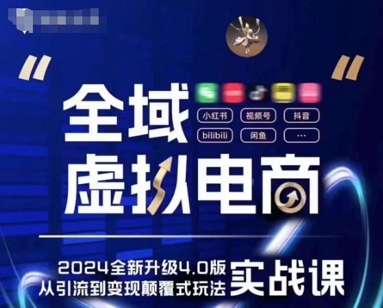 全域虚拟电商4.0 实战为主，理论为辅，5大「黄金赚钱虚拟赛道」，颠覆式的创新玩法交付-89网创