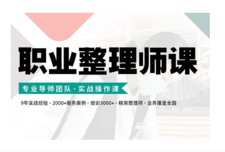 职业整理师培训(新版)，实战操作课-89网创