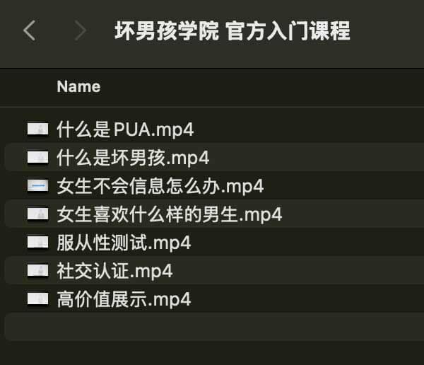 坏男孩学院 官方入门课程-89网创