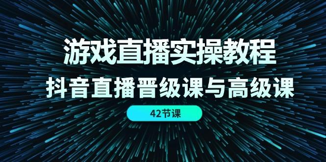 游戏直播实操教程，抖音直播晋级课与高级课(42节-89网创