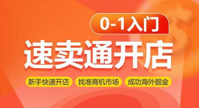 速卖通开店0-1入门，新手快速开店 找准商机市场 成功海外掘金-89网创